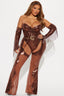 Midnight Cowgirl 3-delars kostymset - brun