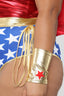 Super Babe 5-delig kostuumset - rood