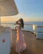 Mirelle™ | Vestido largo sin tirantes con volantes