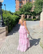 Amira | Vestido largo sin espalda con detalles de volantes
