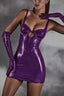 Lilith | Midnatts Siren Latex Mini Klänning