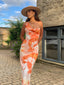 Galilea | Tropische Bloemen Maxi Jurk