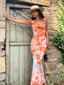 Galilea | Tropische Bloemen Maxi Jurk