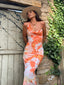 Galilea | Tropische Bloemen Maxi Jurk