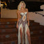 Fallon | Schickes ärmelloses Maxikleid mit Leopardenmuster