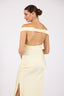 Emory | Satijnen Maxi-jurk met Open Rug