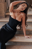 Tessa | Abito lungo senza spalline