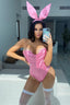 Hot Rabbit 2 Piece Costume Set - Pink