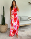 Celeste | Vestido Estampado Vibrante