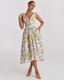 Winry | Elegant Floral Midi Dress
