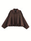 Kaori | Suede Textured Pilot Jacket