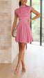 Chloe | Vestido Mini con Cuello Alto