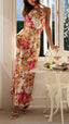 Shannon | Bloemen Halter Maxi Jurk