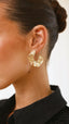 Blake | Boucles d'oreilles texturées ondulées dorées