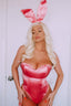 Hot Rabbit 2 Piece Costume Set - Pink