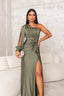 Ada | Elegant Drape Evening Gown