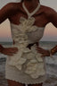 Vestido de crochet Shorebloom por Ondine