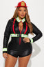 Hot In Here Firefighter 3 Piece Costume Set - Black