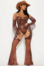 Midnight Cowgirl 3-delars kostymset - brun
