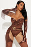 Midnight Cowgirl 3-delars kostymset - brun
