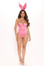 Hot Rabbit 2 Piece Costume Set - Pink