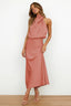 Quentin | Vestido drapeado en Sahara