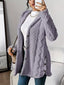 Höst-vinter varm mode jacquard plysch huva kofta kappa