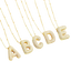 Urith | Gold Letter Pendant Necklace