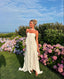 Mirelle™ | Maxikleid mit Rüschen und trägerlosem Schnitt