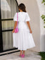 Bethany | Jurk met pofmouwen