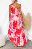 Celeste | Vestido Estampado Vibrante