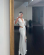 Briseis | Vestito a Drape Tropicale