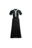 Élodie | Contrasterende Maxi-jurk