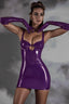 Lilith | Midnatts Siren Latex Mini Klänning