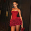 Jayla | Cupped Corset & Floral Mini Skirt Set