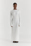 Arlène | Geripptes Maxikleid
