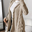 Höst-vinter varm mode jacquard plysch huva kofta kappa