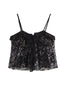Clarissa | Pailletten-Halfter-Top