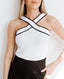 Hannah | Tanktop met kruispatroon