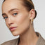 Helisent | Gold Pave Hoop Earrings