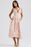 Winry | Elegant Floral Midi Dress