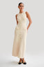 Fiona | Strick ärmelloses Maxikleid