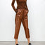 Ivy | Calfskin Leather Pants