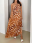 Celeste | Vestido Estampado Vibrante