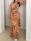 Celeste | Vestido Estampado Vibrante