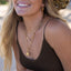 Helen | Gold Circle Charm Necklace