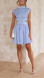 Chloe | Minikleid mit hohem Ausschnitt