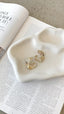 Blake | Guld Våfflade Texturerade Örhängen