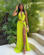 Briseis | Tropical Drape Dress