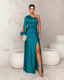 Ada | Elegant Drape Evening Gown